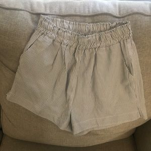 SHEIN gray striped shorts
